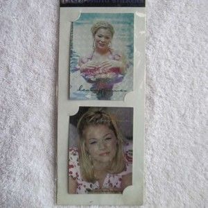 2 LeAnn Rimes Photo Laser Stickers Half Set Very Nice Country Music Star 1999